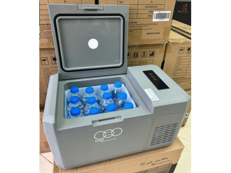 Tủ lạnh mini ô tô Alpicool C9 9 lít, làm lạnh đến -20°C, dùng điện xe và điện nhà