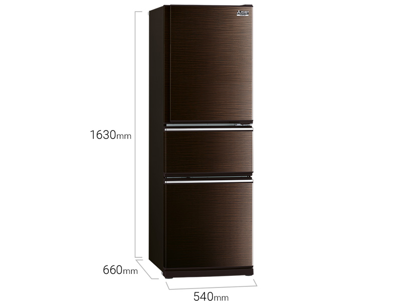 Tủ lạnh Mitsubishi Electric Inverter 272 lít MR-CX35EM-BRW-V 3 cánh