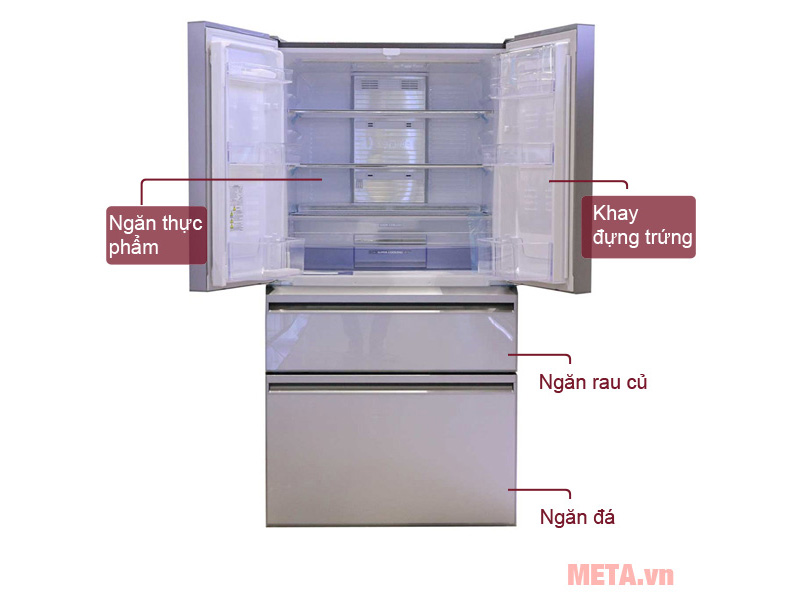Tủ lạnh Mitsubishi Electric Inverter 564 lít MR-LX68EM-GSL-V 4 cánh