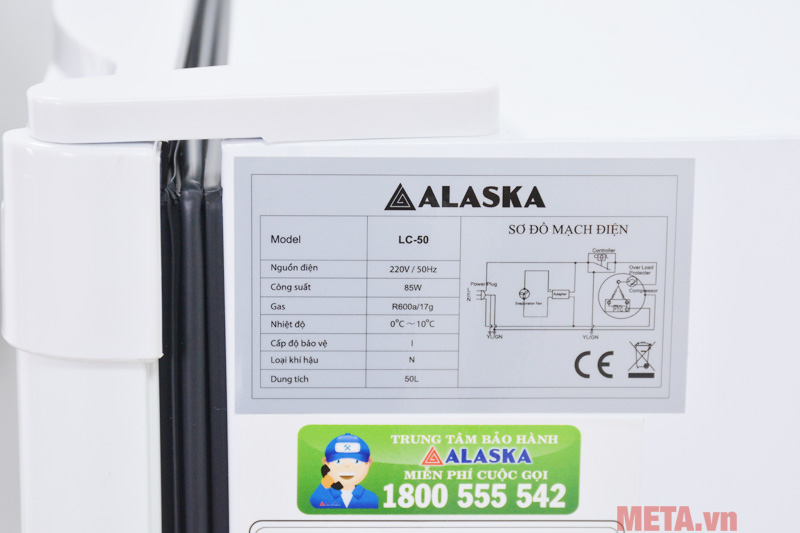 Tủ mát mini Alaska LC-50 50 lít