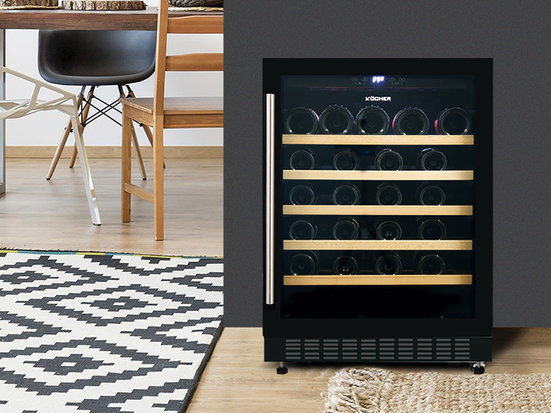 Tủ rượu vang Kocher KWEU-1156B 54 chai 135 lít