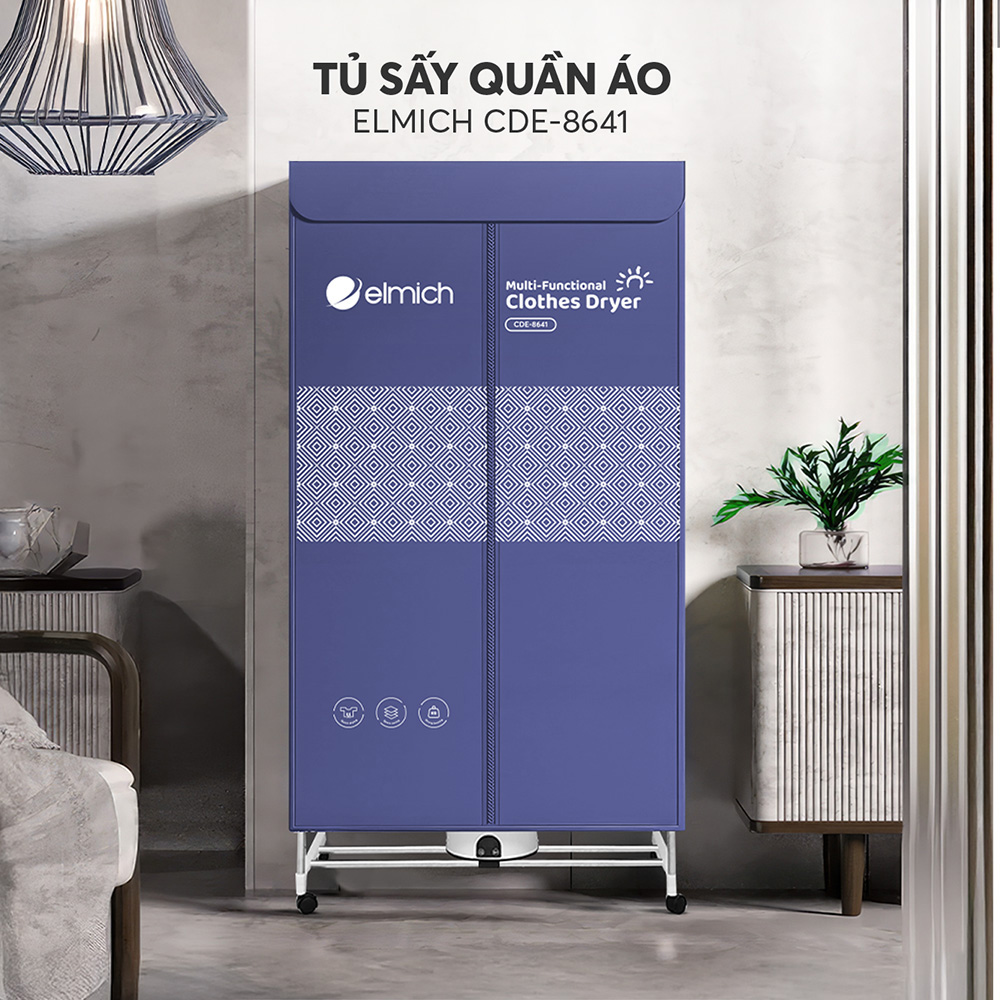 Tủ sấy quần áo Elmich CDE-8641 1.800W