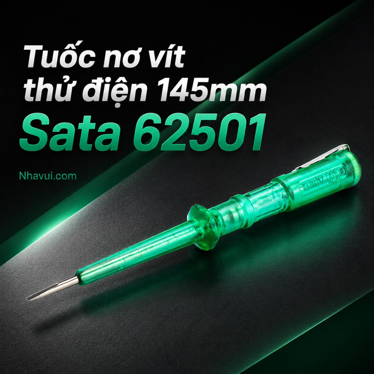 Tuốc nơ vít thử điện 145mm Sata 62501