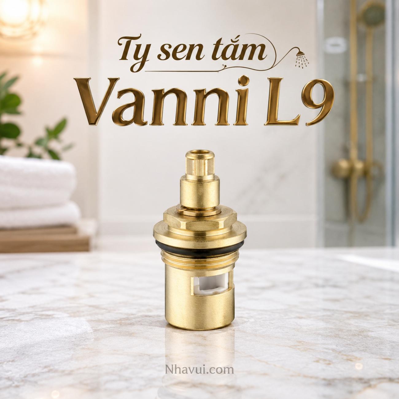 Ty sen tắm Vanni L9 đồng thau