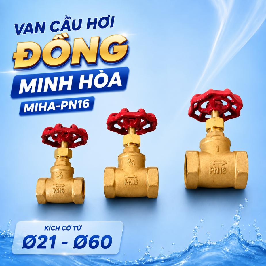 Van cầu hơi đồng Minh Hòa MIHA-PN16