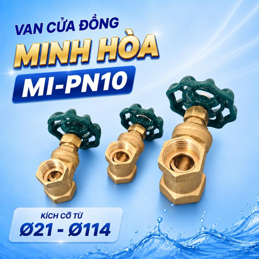 Van cửa đồng Minh Hòa MI-PN10 DN15–DN100