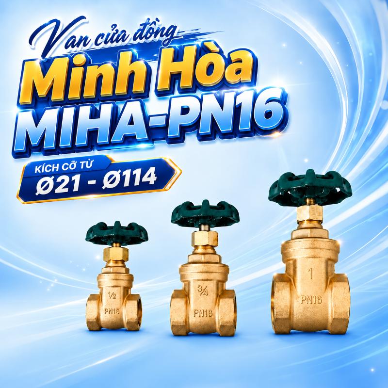 Van cửa đồng Minh Hòa MIHA-PN16