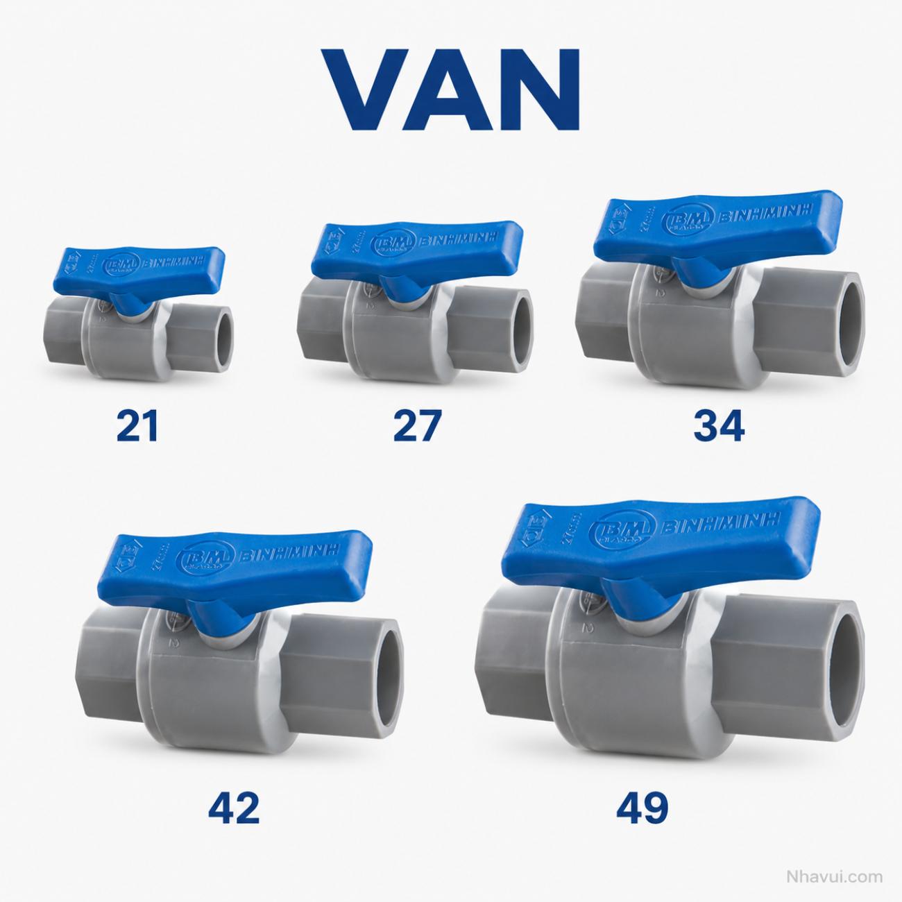 Van PVC cứng Bình Minh
