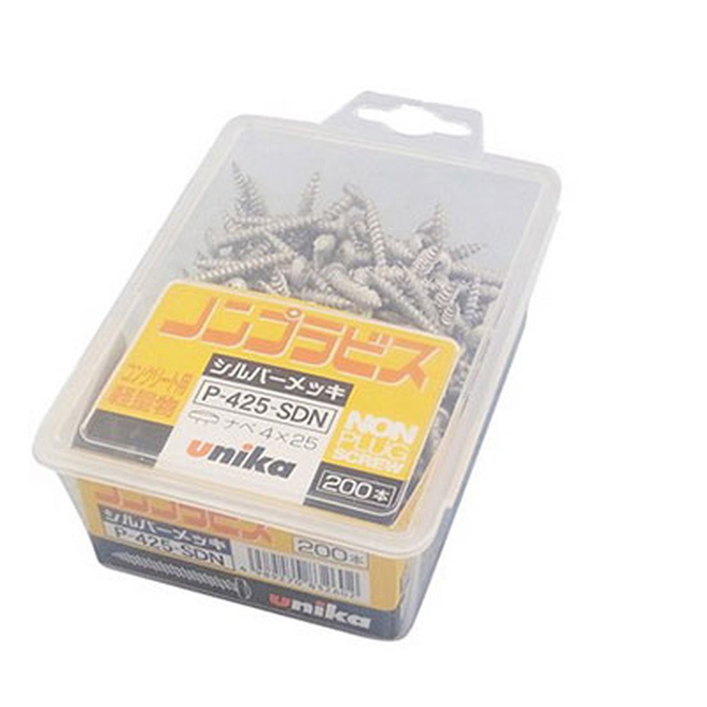 Vít bắt tường bê tông đầu bằng Unika F-425-SDN 4 x 25 mm (hộp 200 cái)
