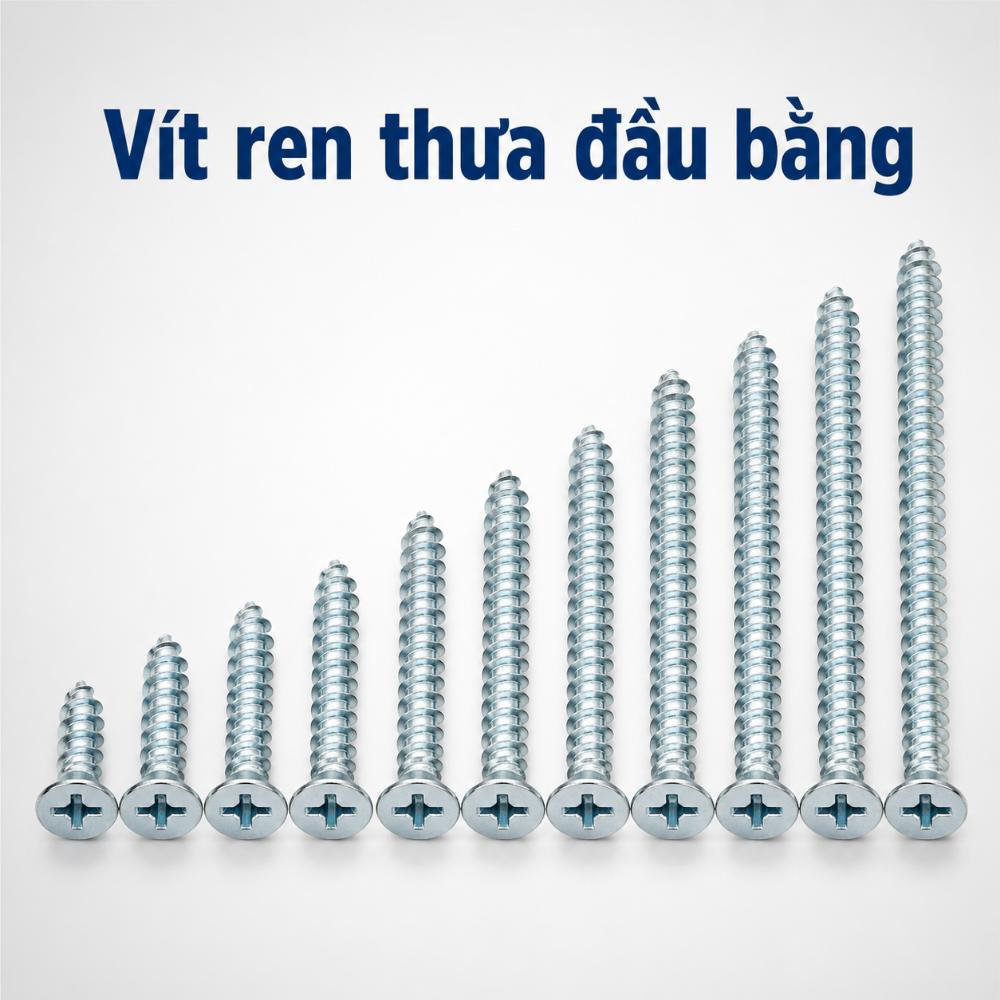Vít ren thưa đầu bằng