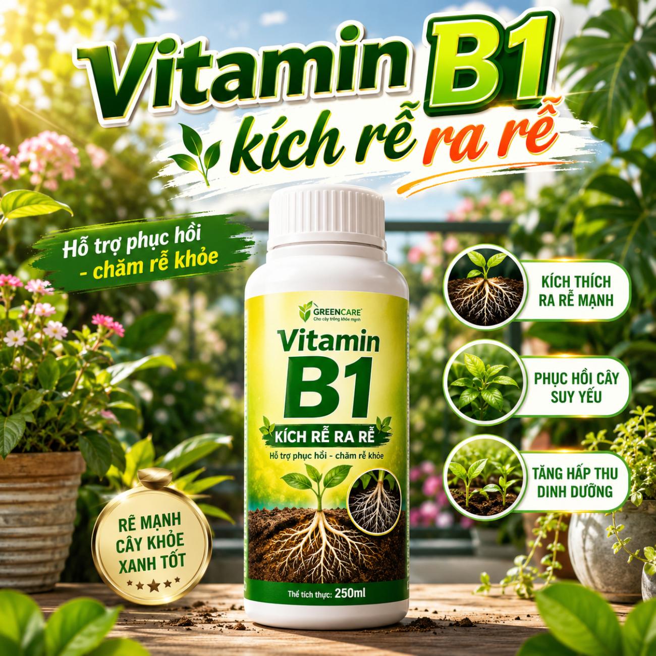 Vitamin B1 kích rễ ra rễ