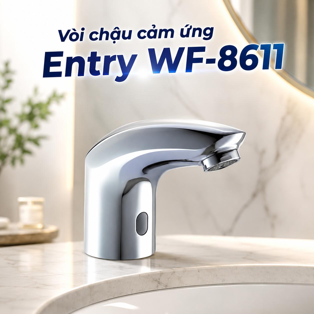 Vòi chậu cảm ứng Entry dùng điện WF-8611