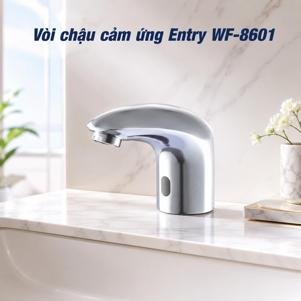 Vòi chậu cảm ứng Entry dùng pin WF-8601