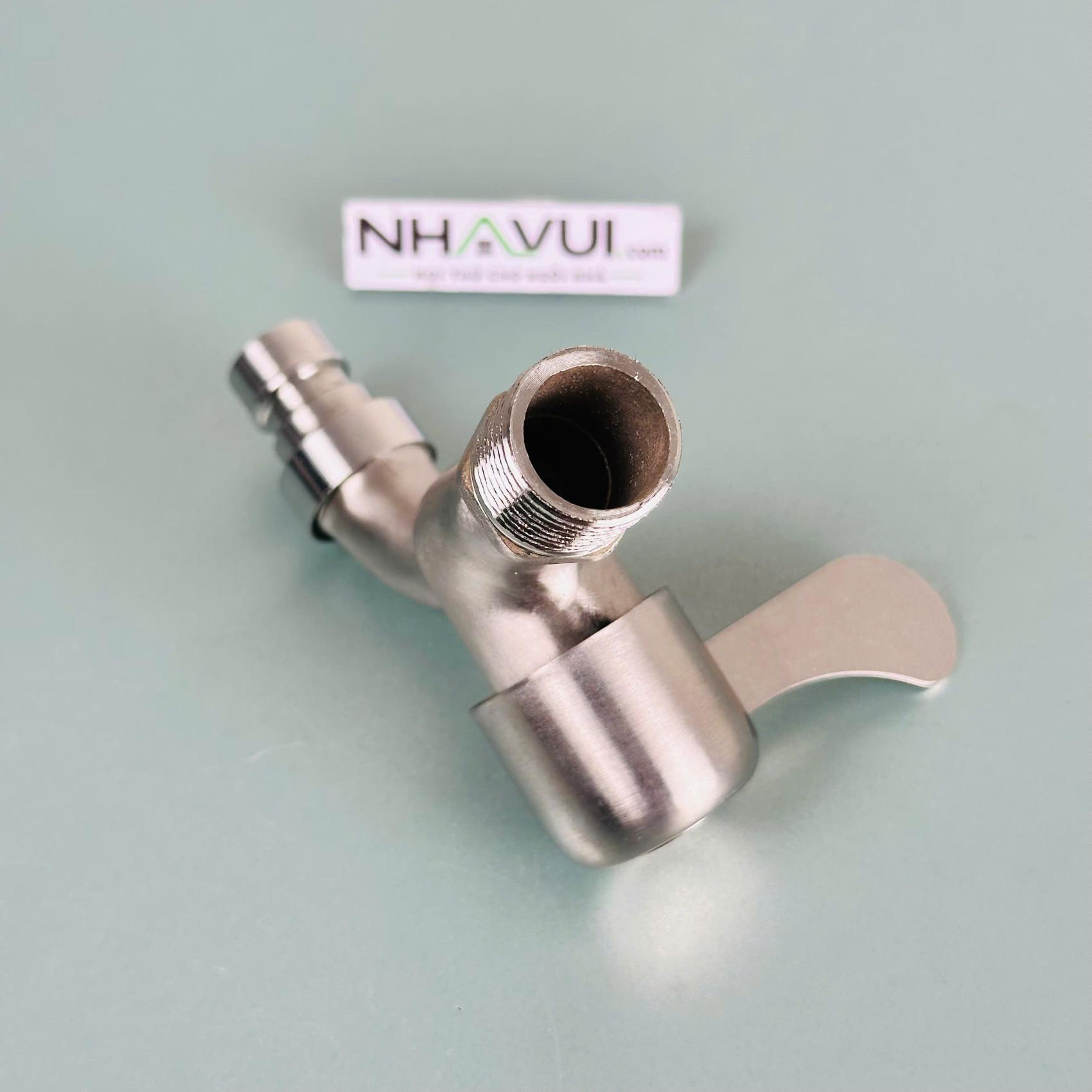 Vòi hồ inox 304 Luco ren 21mm