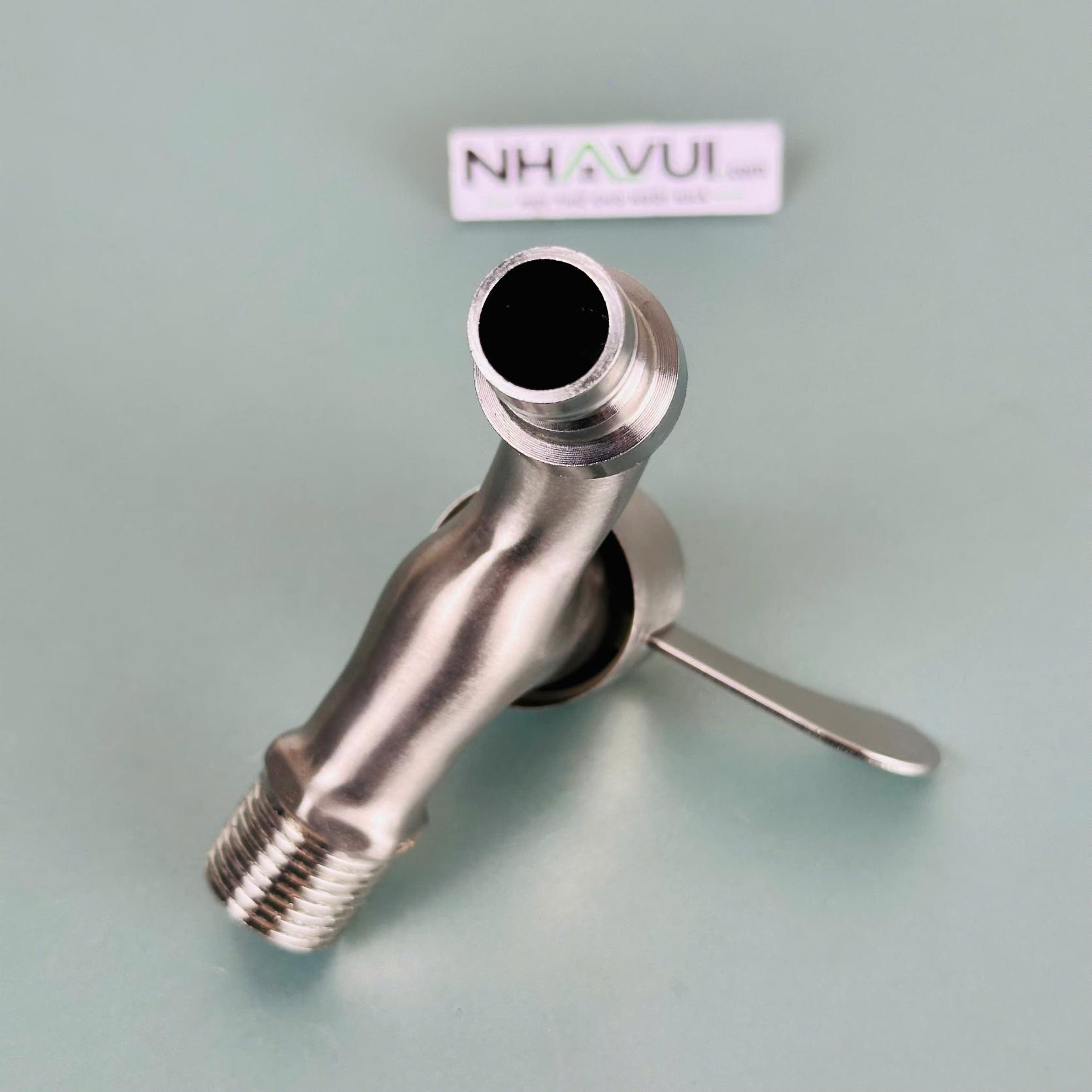 Vòi hồ inox 304 Luco ren 21mm