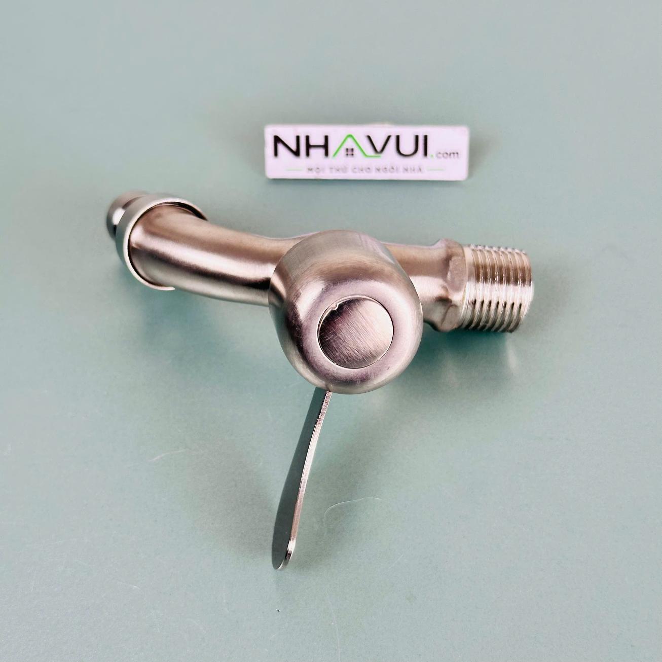 Vòi hồ inox 304 Luco ren 21mm