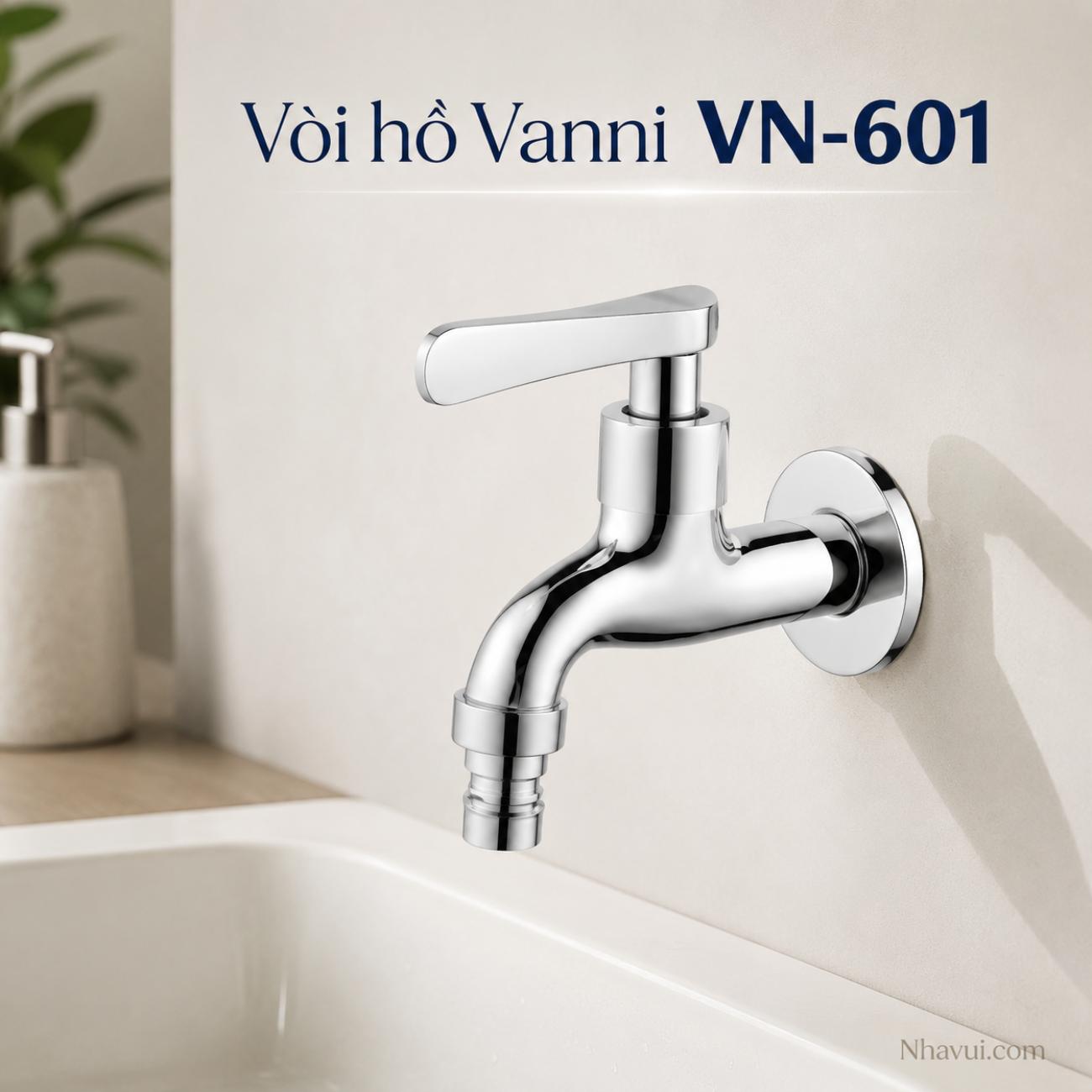 Vòi hồ Vanni VN-601 đồng thau mạ crome