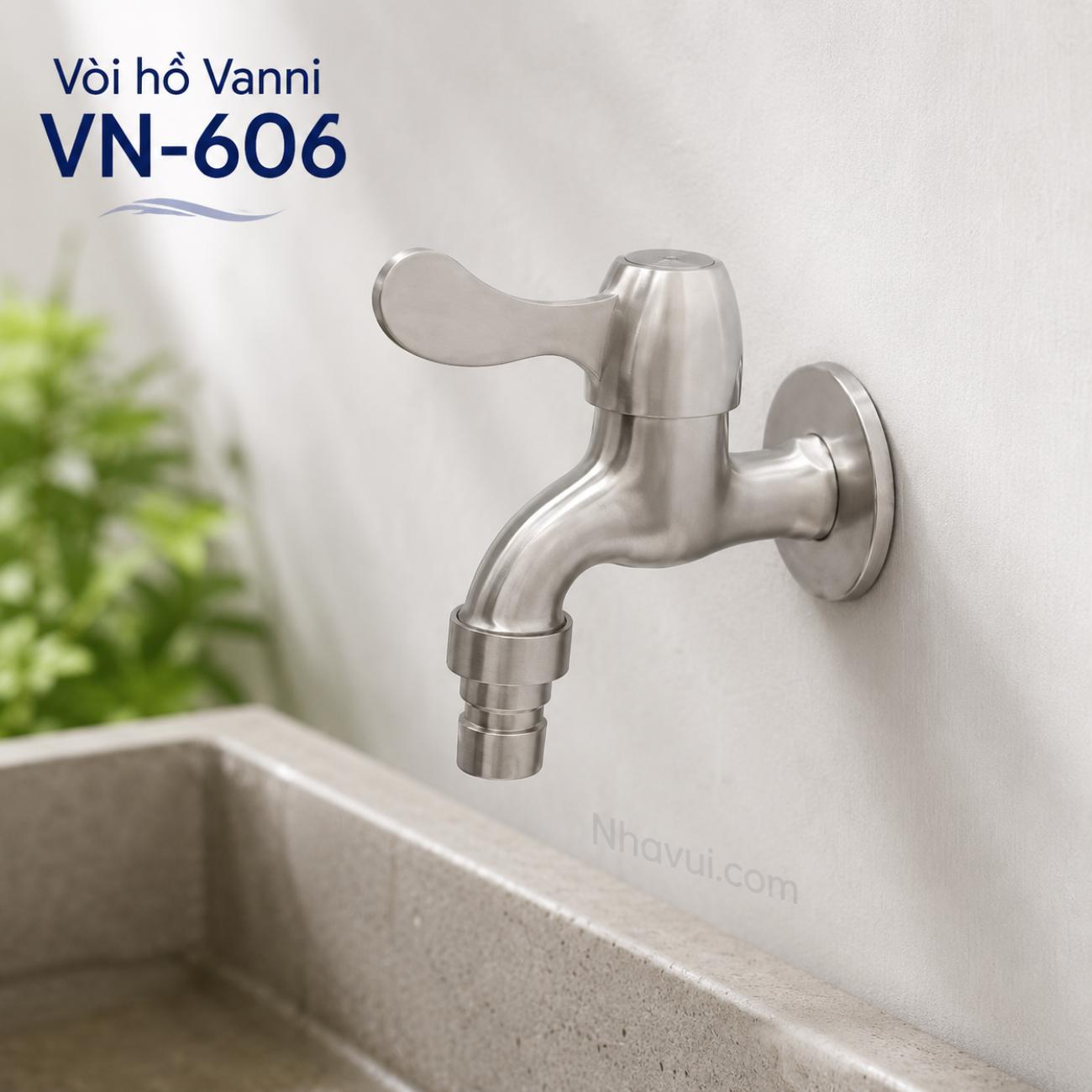 Vòi hồ Vanni VN-606 inox 304
