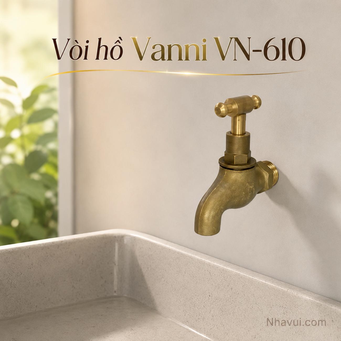Vòi hồ Vanni VN-610 đồng thau