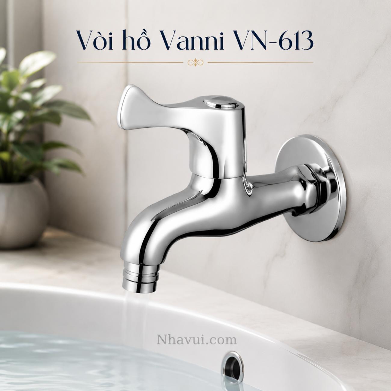 Vòi hồ Vanni VN-613 đồng thau mạ crome