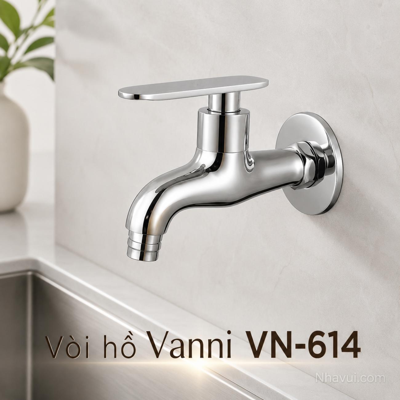 Vòi hồ Vanni VN-614 đồng thau mạ crome