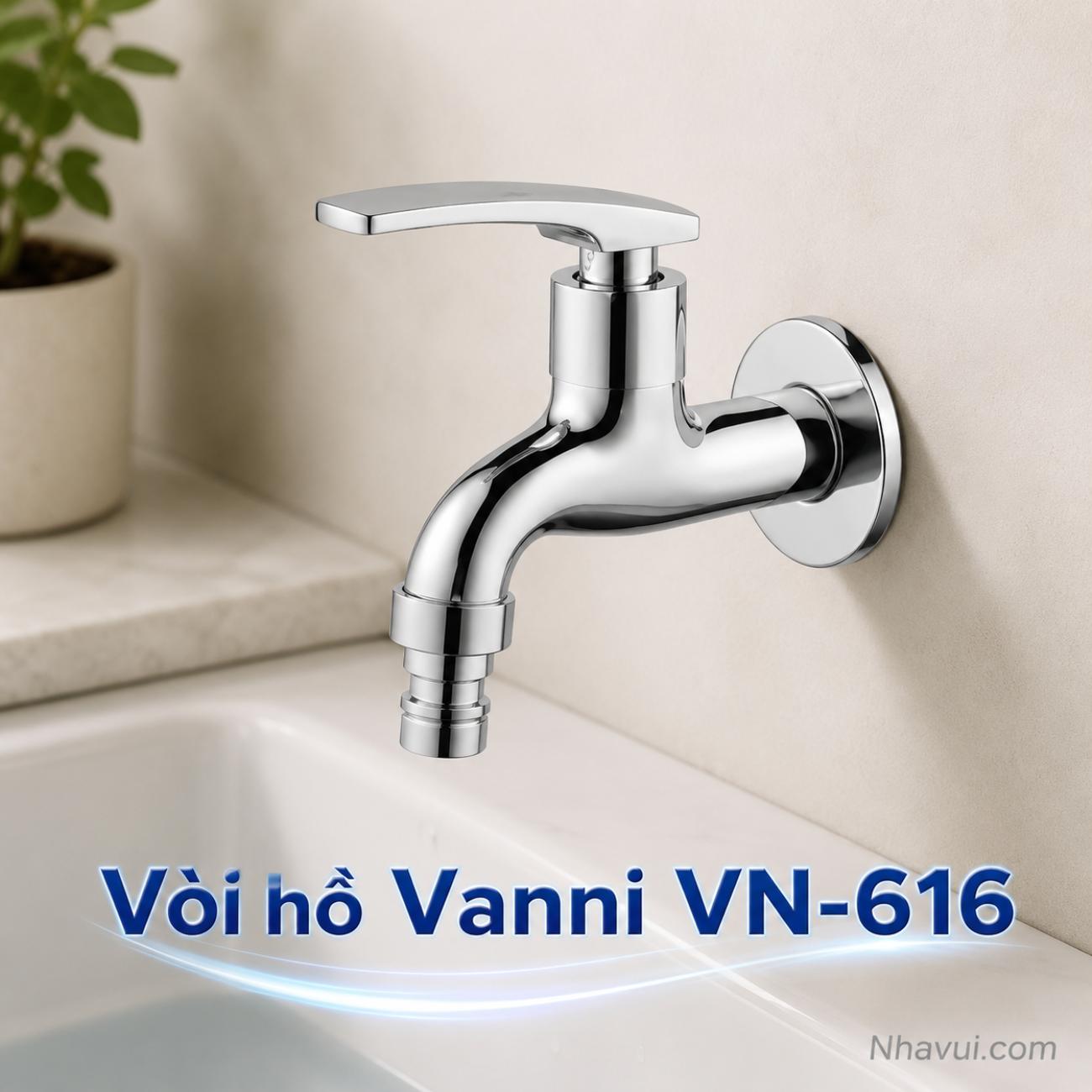 Vòi hồ Vanni VN-616 đồng thau mạ crome
