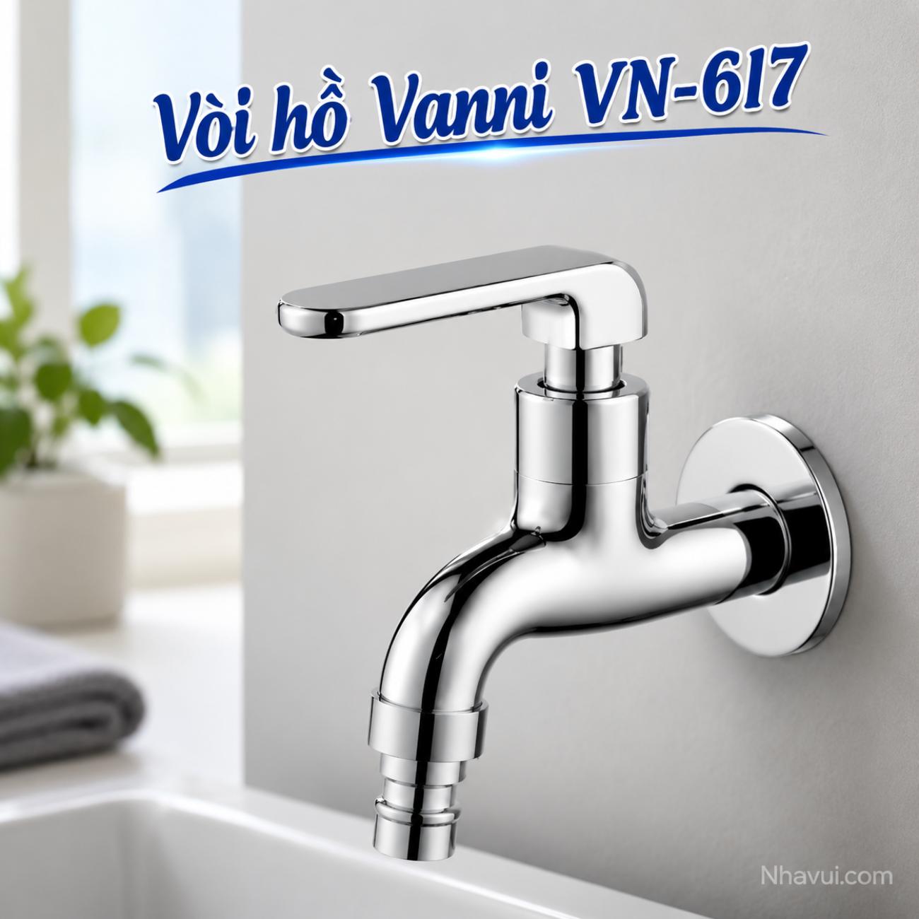Vòi hồ Vanni VN-617 đồng thau mạ crome