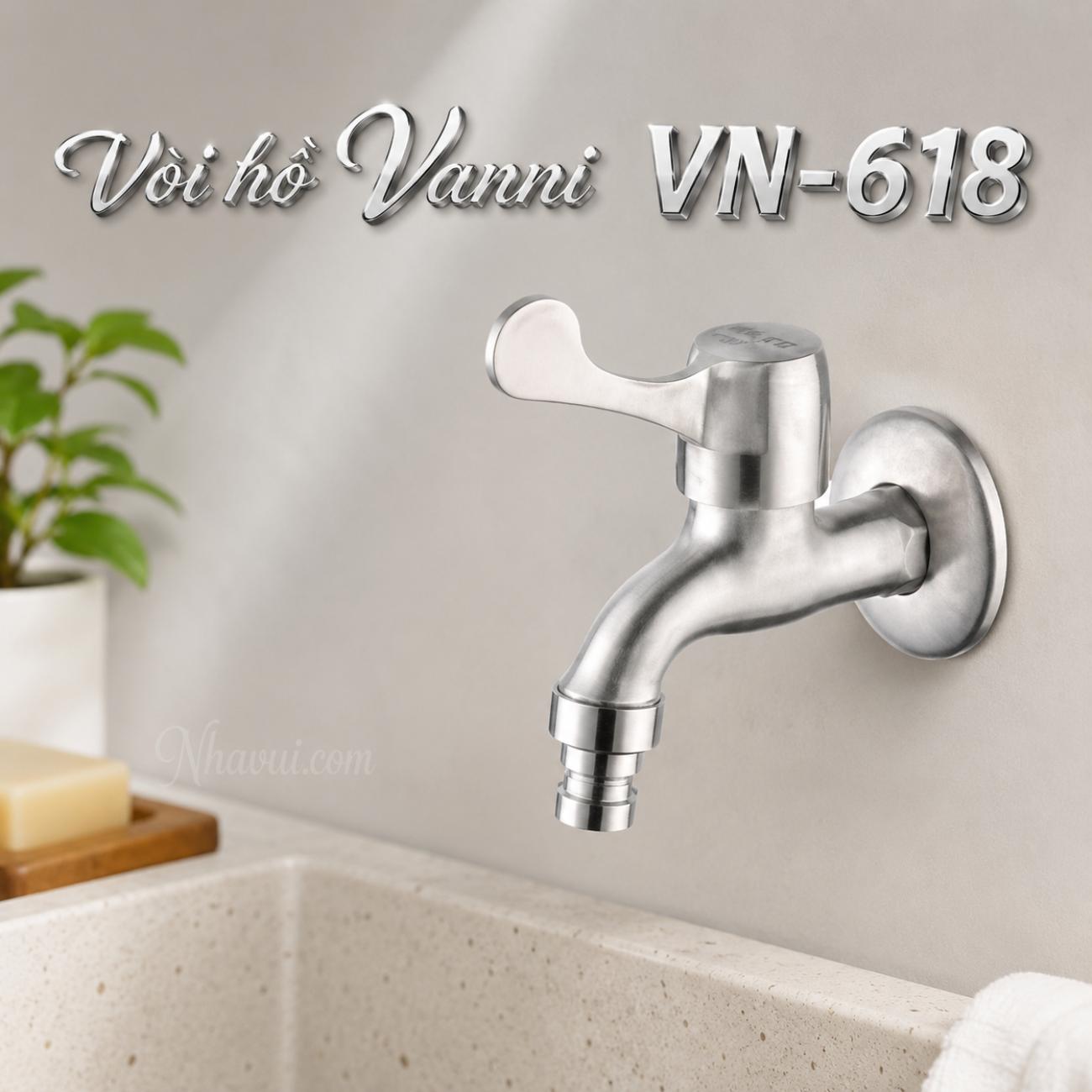 Vòi hồ Vanni VN-618 inox 304