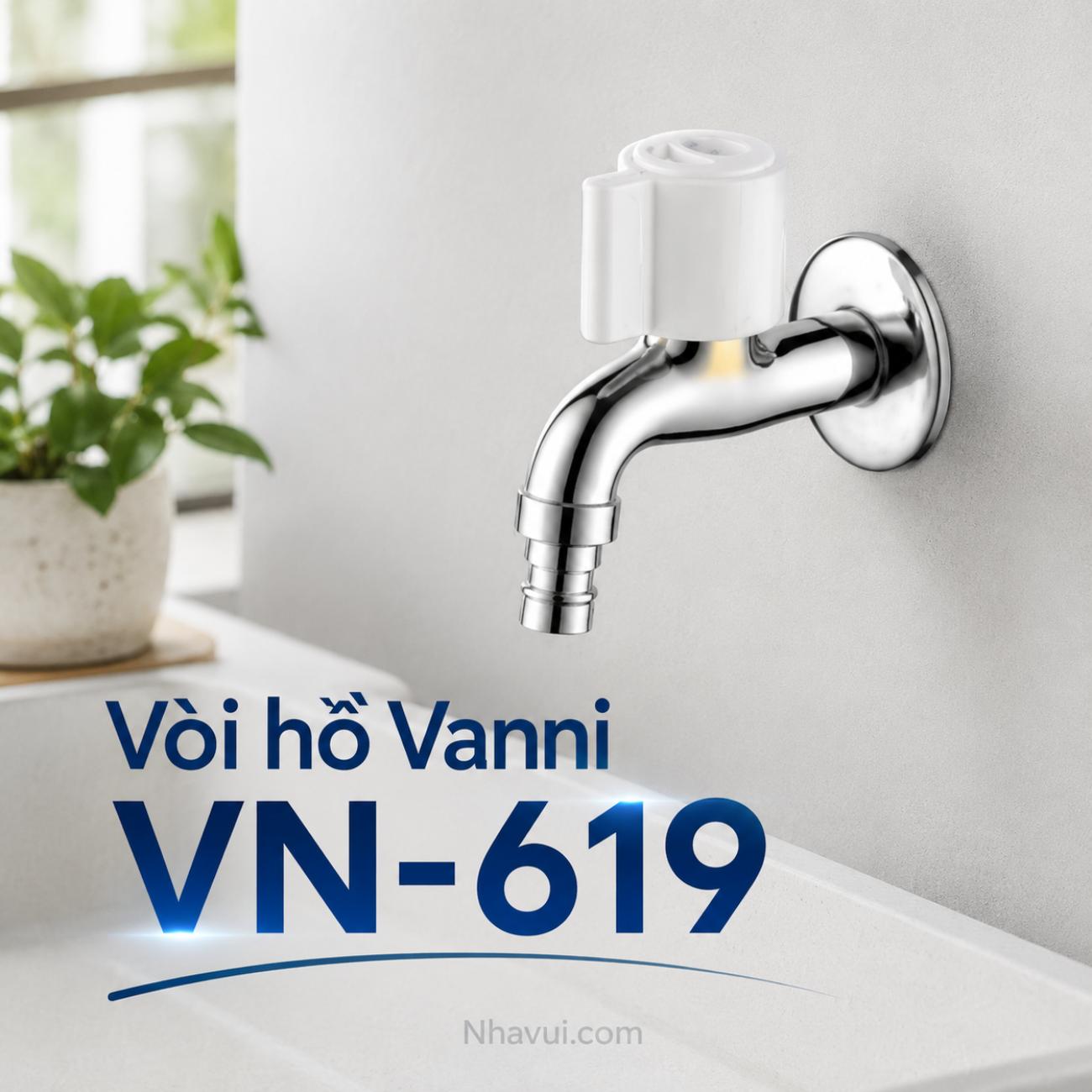 Vòi hồ Vanni VN-619 đồng thau mạ crome