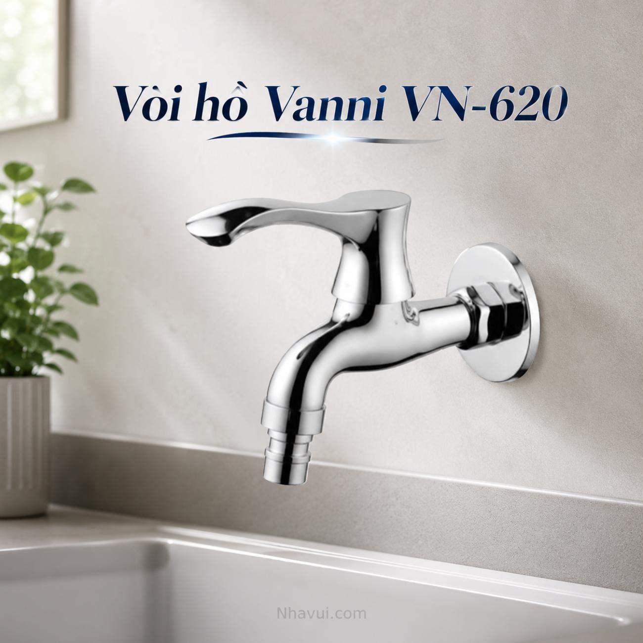 Vòi hồ Vanni VN-620 đồng thau mạ crome