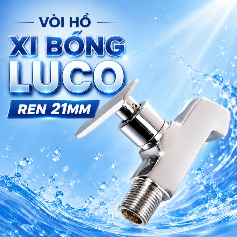 Vòi hồ xi bóng Luco ren 21mm