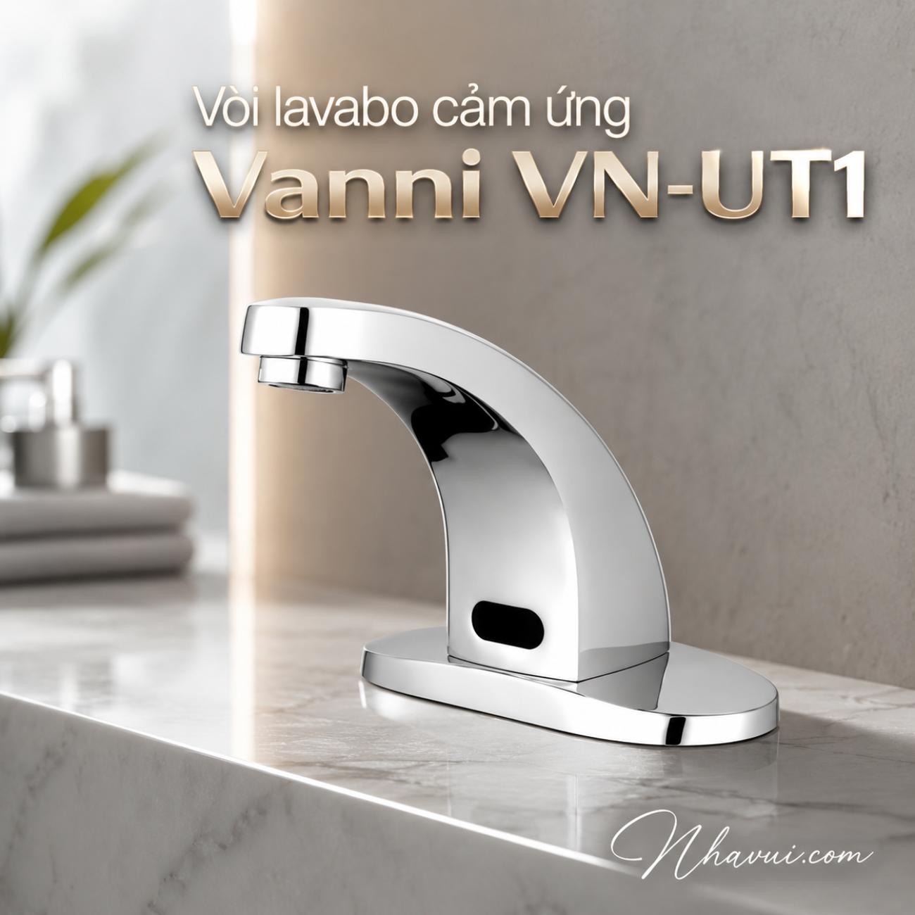 Vòi lavabo cảm ứng Vanni VN-UT1 đồng thau mạ crome