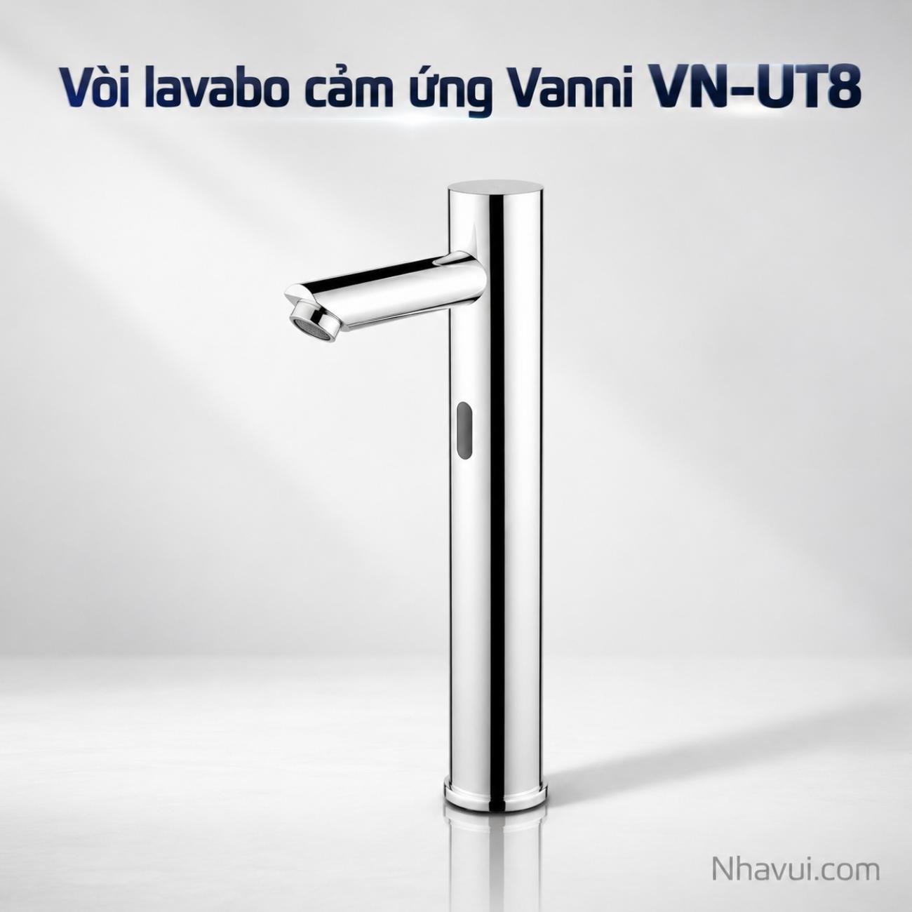 Vòi lavabo cảm ứng Vanni VN-UT8 đồng thau mạ crome