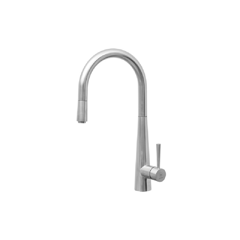 Vòi rửa chén nóng lạnh dây rút inox 304 Malloca K095SS