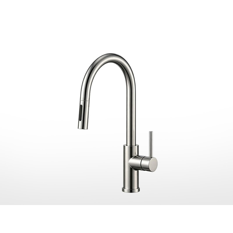 Vòi rửa chén nóng lạnh dây rút inox 304 Malloca K1719SS