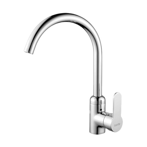 Vòi rửa chén nóng lạnh Luxta L3222 cần xoay 360 độ đồng thau