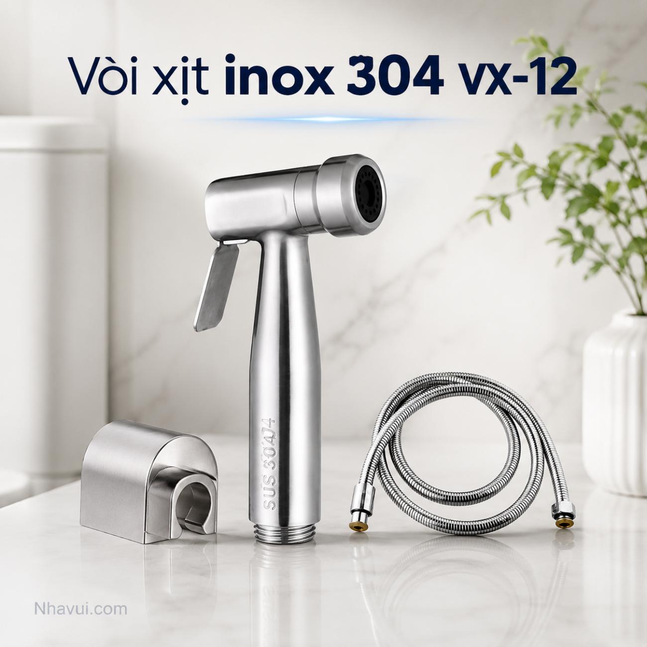 Vòi xịt inox 304 Vanni VX-12 SUS 304
