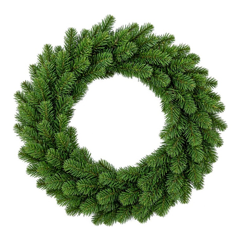 Vòng nguyệt quế Noel full lá PE 40cm
