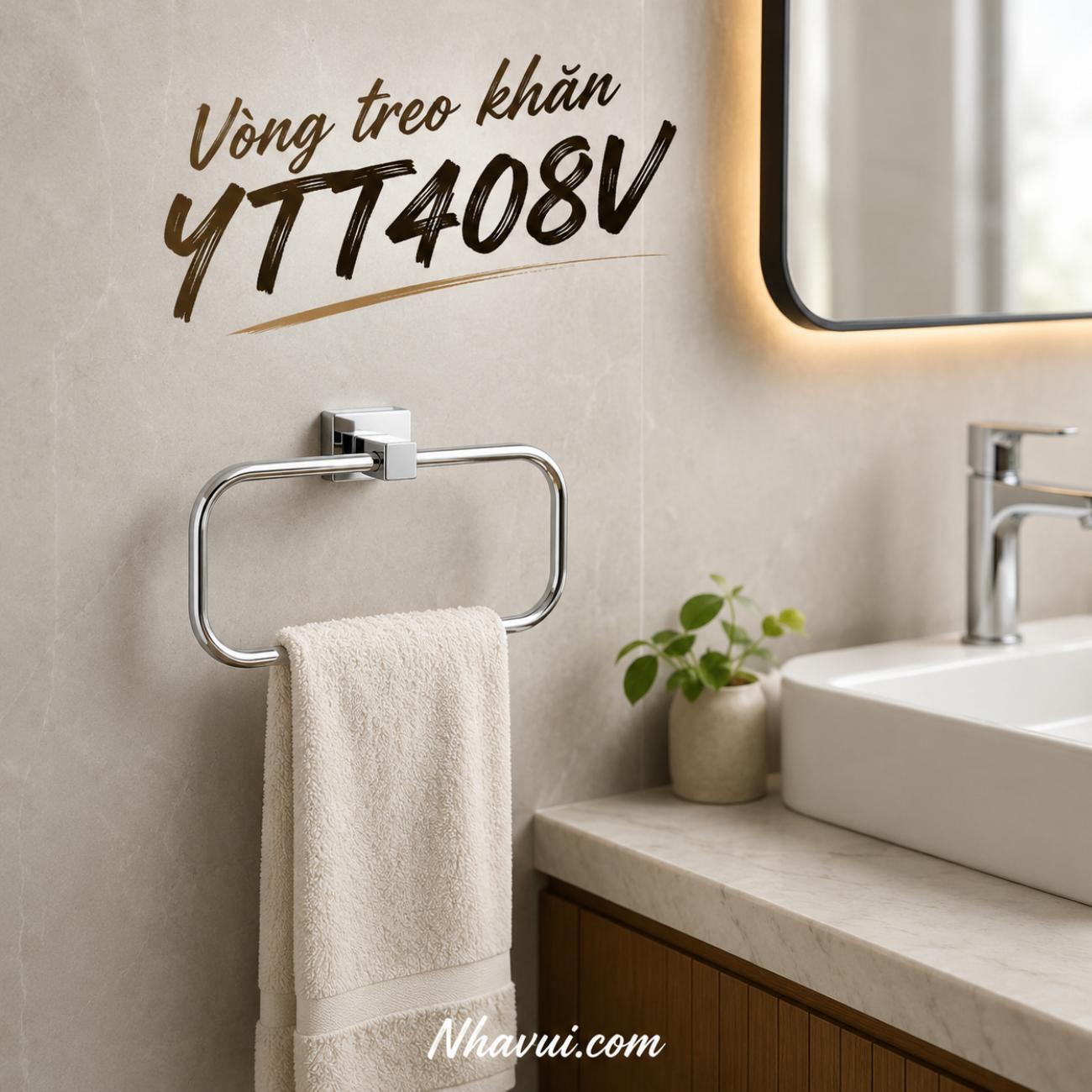 Vòng treo khăn TOTO YTT408V loại vuông cho phòng tắm