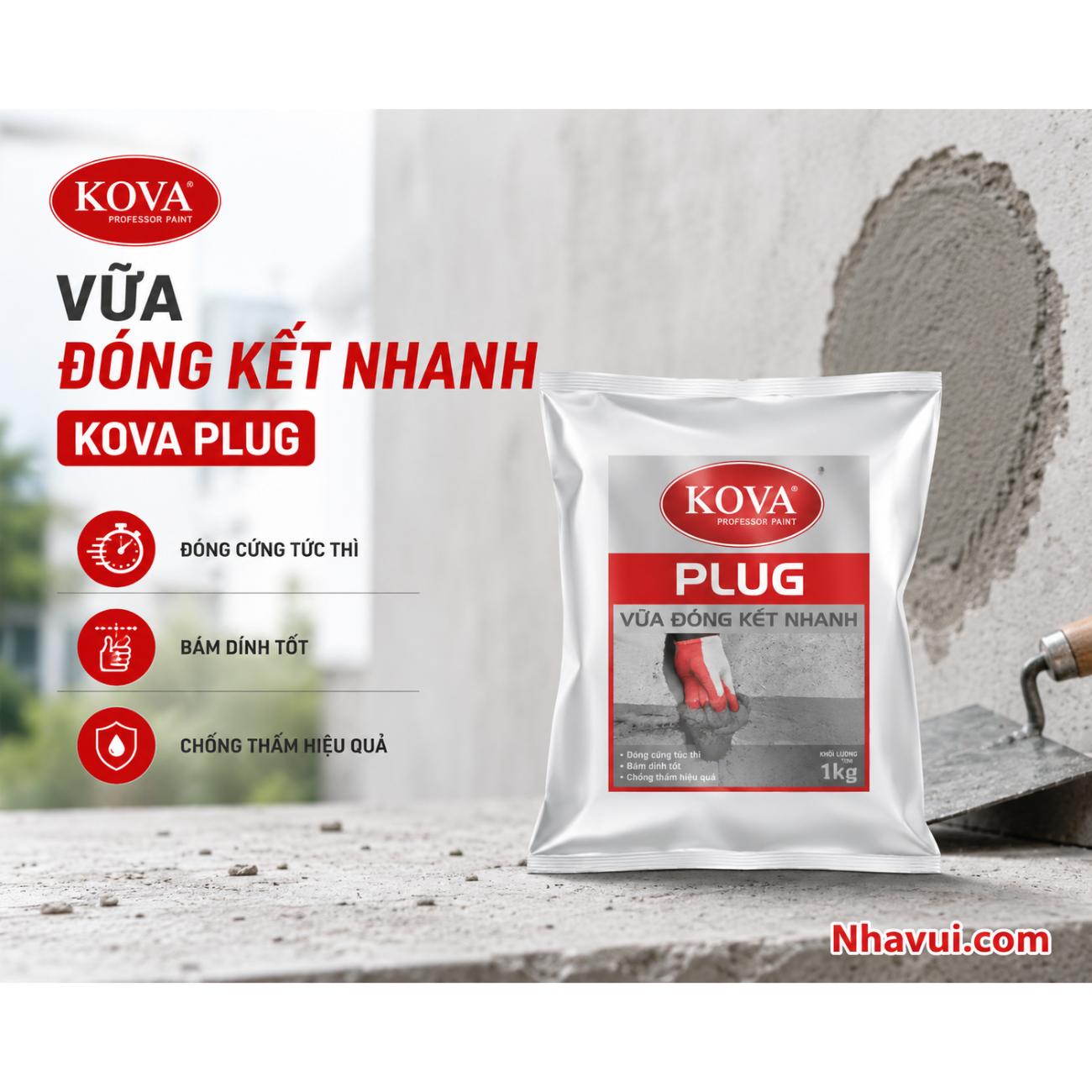 Vữa đông kết nhanh KOVA PLUG