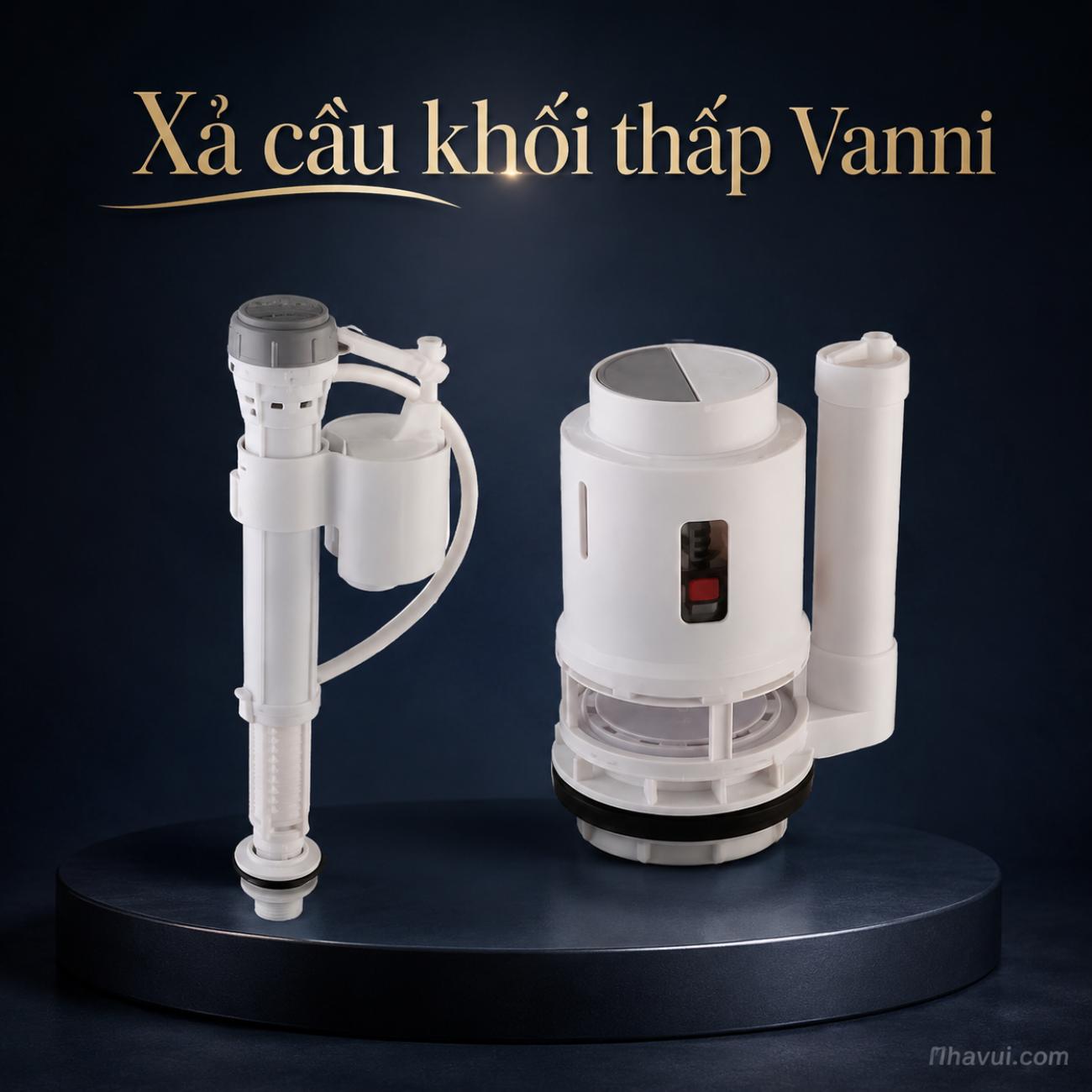 Xả cầu khối thấp Vanni phụ kiện cấp xả nước bồn cầu
