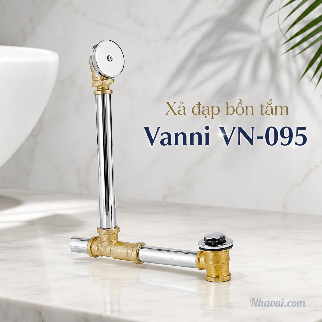 Xả đạp bồn tắm Vanni VN-095 đồng thau