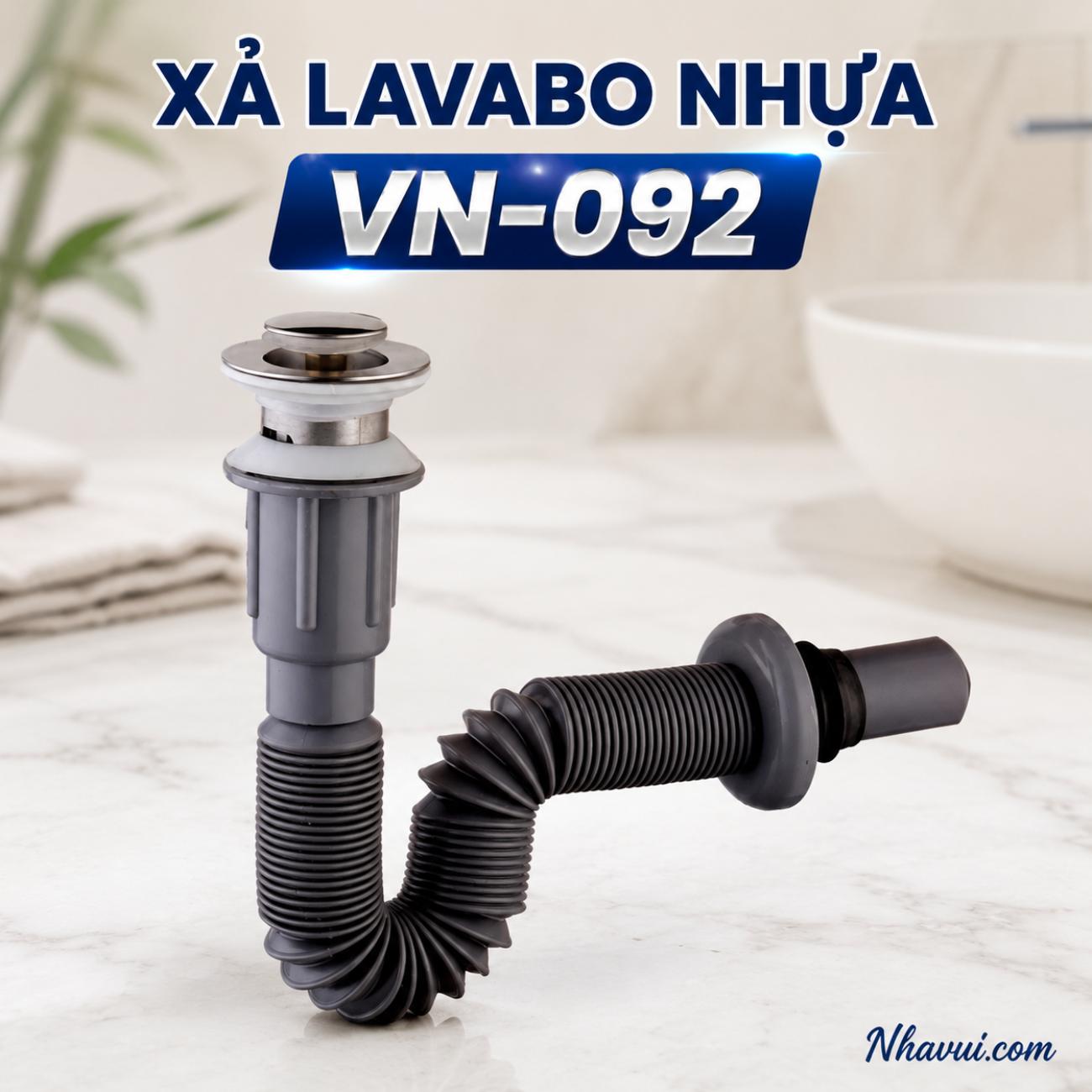 Xả lavabo nhựa Vanni VN-092 kiểu nhấn/lật