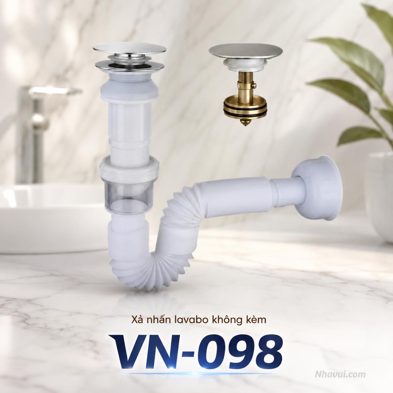 Xả nhấn lavabo không kèm ống Vanni VN-098 nhựa ABS