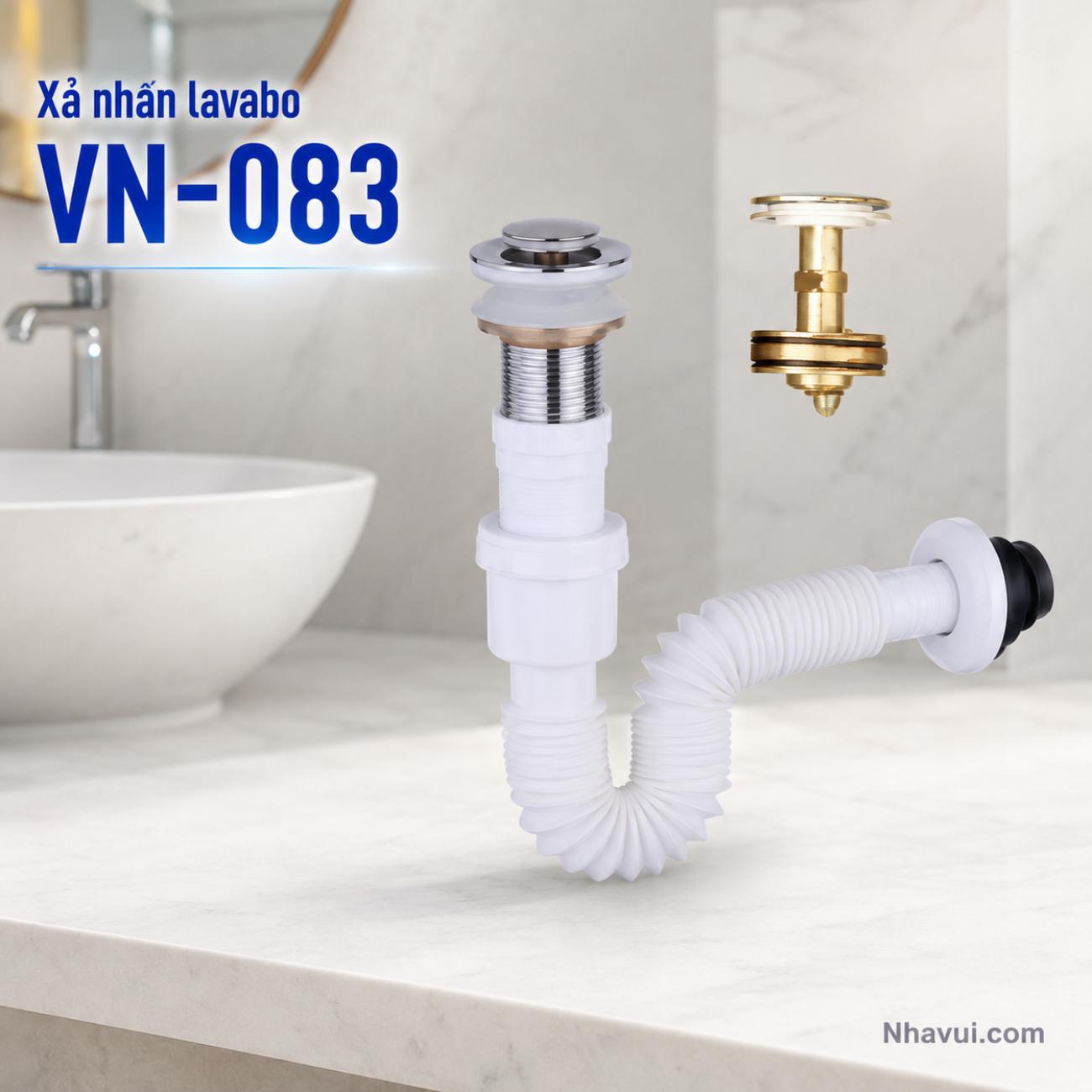 Xả nhấn lavabo Vanni VN-083 nhựa ABS