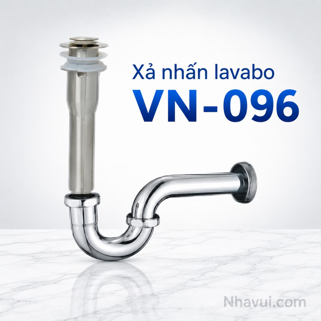 Xả nhấn lavabo Vanni VN-096 đồng thau mạ crome