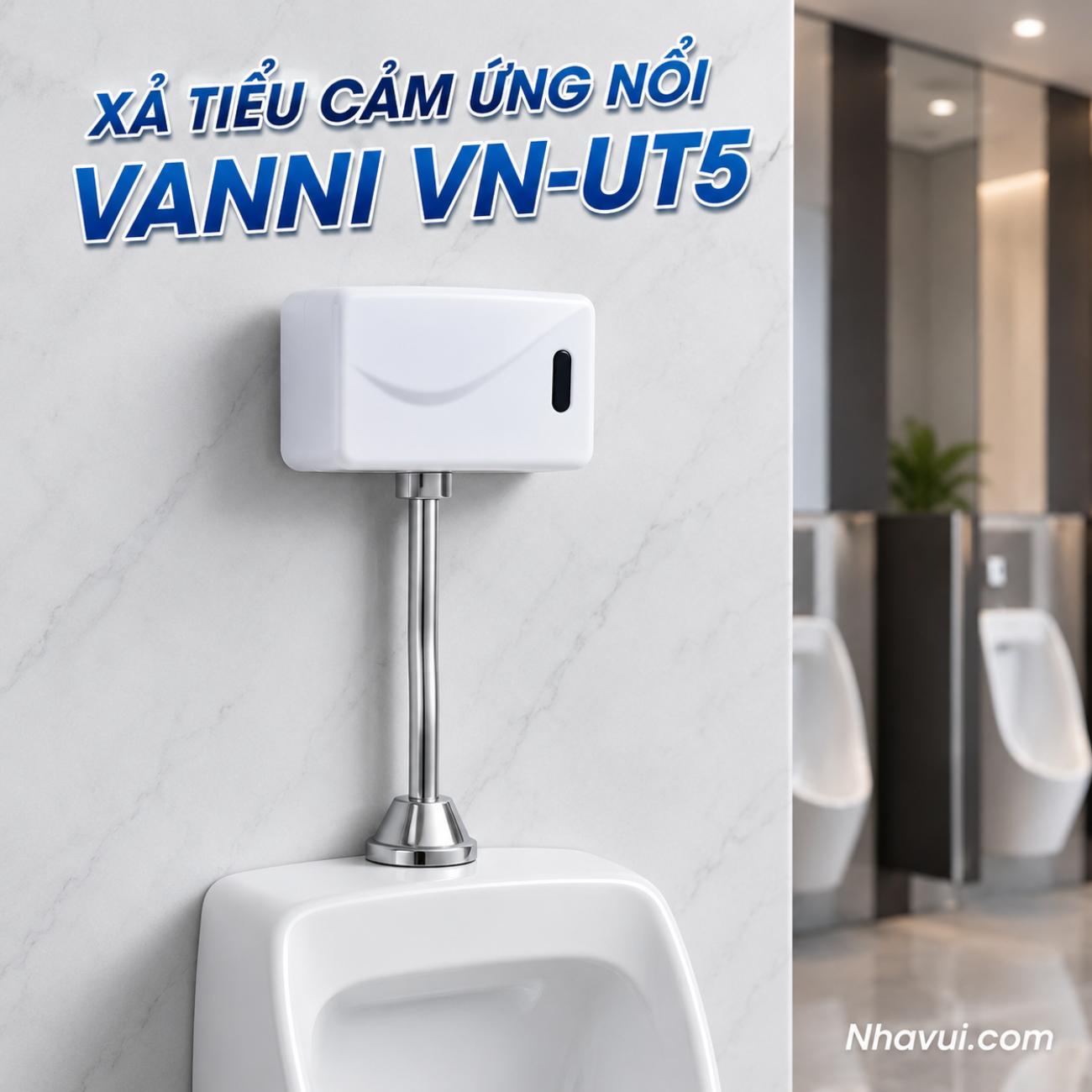 Xả tiểu cảm ứng nổi Vanni VN-UT5 chất liệu nhựa