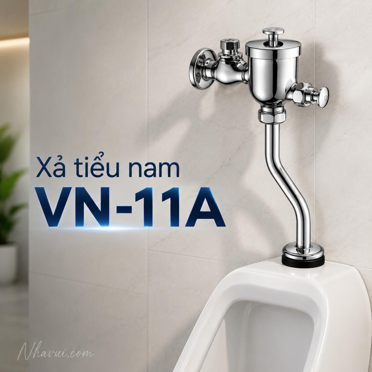 Xả tiểu nam Vanni VN-11A đồng thau mạ crome
