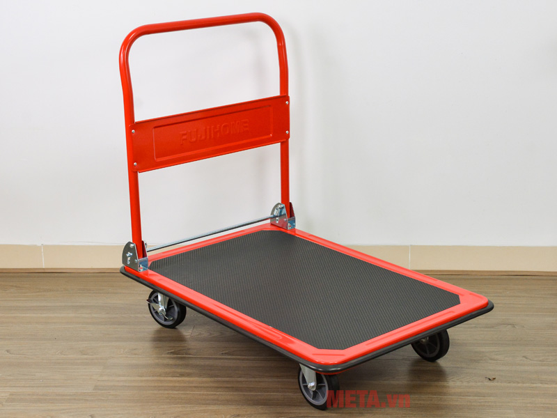 Xe đẩy hàng 4 bánh sàn thép FujiHome HT-430