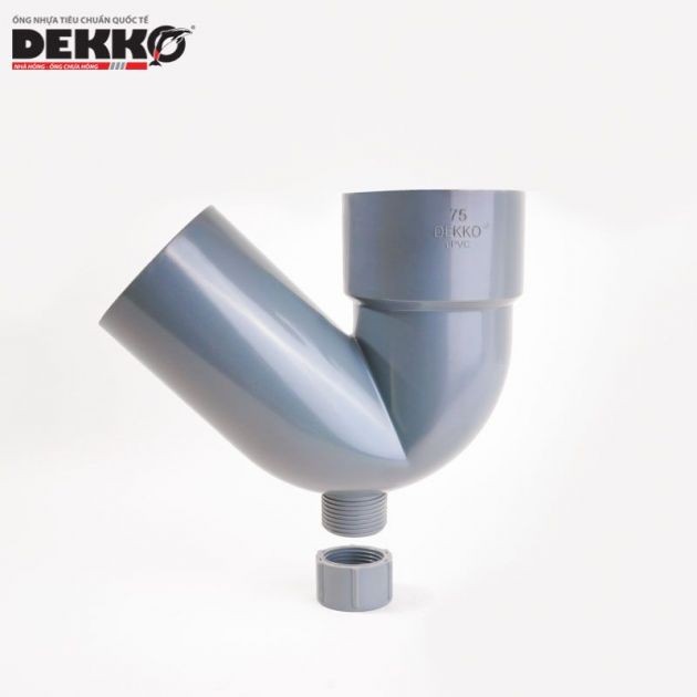 Xi phông (con thỏ) uPVC Dekko hệ mét